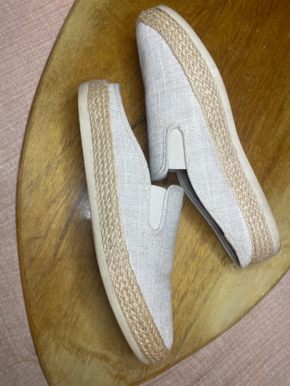 Esprit  Linen Espadrille Slip-On Sneakers size 10